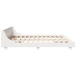 vidaXL Cadre de lit sans matelas blanc 200x200 cm bois massif de pin