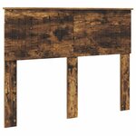 vidaXL Cadre de lit Chêne fumé 120 x 200 cm Bois d'ingénierie