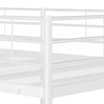 vidaXL Lit superposé sans matelas blanc 75x190 cm acier