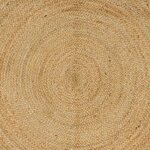 vidaXL Tapis de surface Carré Marron 120 x 120 cm Jute