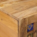 vidaXL Table basse Naturel 80 x 50 x 40 cm Bois de mangue massif