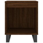 vidaXL Table de chevet chêne marron 40x35x50 cm bois d’ingénierie