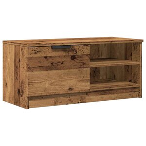 vidaXL Meuble TV vieux bois 80x35x36 5 cm bois d'ingénierie