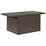 vidaXL Salon de jardin et coussins 11 Pièces marron résine tressée acacia