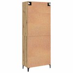 vidaXL Haut Armoire chêne artisanal 69 5 x 34 x 180 cm