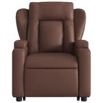 vidaXL Fauteuil inclinable marron similicuir