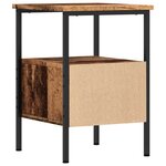 vidaXL Tables de chevet 2 Pièces vieux bois 34x36x50 cm bois d'ingénierie