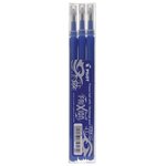 FriXion, recharge pour stylo à encre gel, pointe moyenne de 0,7 mm, encre bleue (paquet 3 unités)