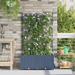 Jardinières vidaXL avec système d'irrigation 2 Pièces Gris