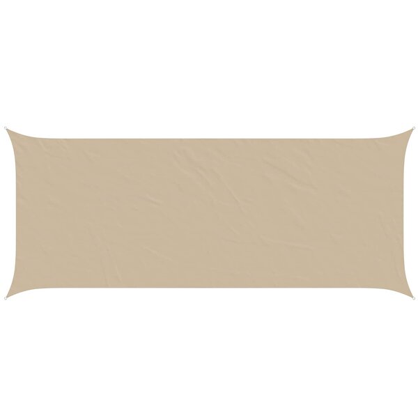vidaXL Voile d'ombre Beige 6 x 2 5 m 100   polyester Oxford