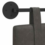 vidaXL Tête de lit suspendue Noir PU antique