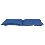 vidaXL Coussins de chaise de jardin à dossier bas lot de 4 bleu royal