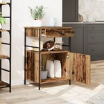vidaXL Chariot de Cuisine Bois Ancien 56x43x89.5 cm Bois Ingénieré