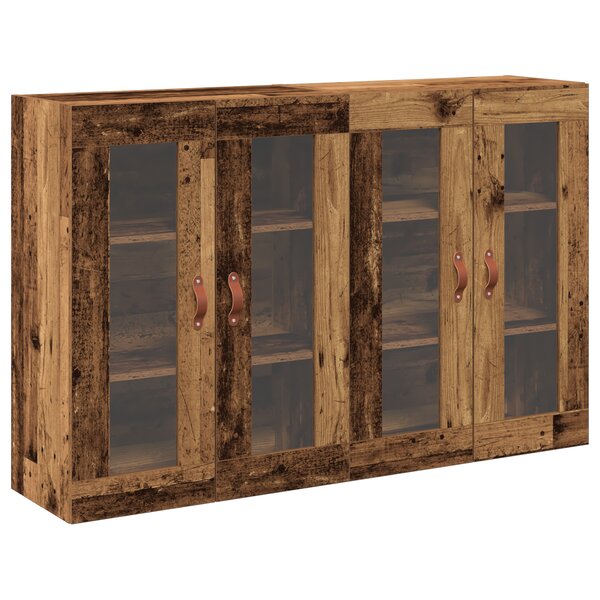 vidaXL Armoires murales 2 pièces en bois ancien 69.5 x 34 x 90 cm en bois reconstitué.