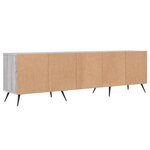 vidaXL Meuble TV sonoma gris 150x30x44 5 cm bois d'ingénierie