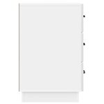 vidaXL Cabinet de chevet avec tiroir Blanc brillant 43 x 41 x 63 5 cm