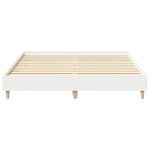 vidaXL Cadre de lit sans matelas blanc 150x200 cm bois d'ingénierie