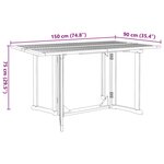 vidaXL Ensemble de salle à manger pour jardin 7 Pièces Marron
