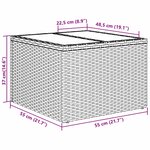 vidaXL Ensemble de Canapés avec coussin 6 Pièces Gris clair polyrotin