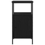 vidaXL Cabinet de chevet Chêne noir 41 x 31 x 80 cm Bois d'ingénierie