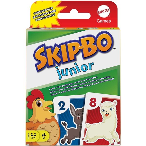 Mattel HHB37 - Jeu de carte Skip-Bo Junior