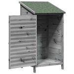vidaXL Abri de jardin Gris 59 x 56 x 113 5 cm Bois de Sapin Massif