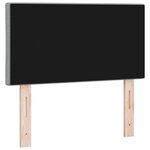 vidaXL Tête de lit avec des lumières à LED Gris clair 80 cm tissu