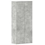 vidaXL Cabinet à chaussures Gris 80 x 39 x 180 cm Bois d'ingénierie