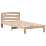 vidaXL Cadre de lit sans matelas 75x190 cm bois de pin massif