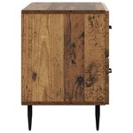 vidaXL Cabinet de chevet avec tiroir Bois ancien 62 x 34 5 x 47 5 cm