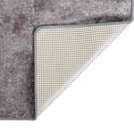 vidaXL Tapis lavable gris 400x300 cm antidérapant