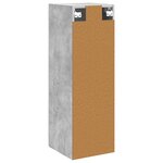 vidaXL Cabinet de Salle de Bain Mural Gris béton 33 x 34 5 x 60 cm