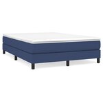 vidaXL Cadre de lit Bleu 140 x 200 cm Tissu