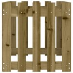 vidaXL Lit surélevé de jardin design de clôture bois de pin imprégné