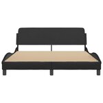 vidaXL Cadre de lit Dover noir 160x200 cm similicuir