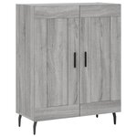 vidaXL Buffet sonoma gris 69 5x34x90 cm bois d'ingénierie