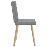 vidaXL Chaises à manger lot de 6 gris clair tissu