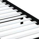 vidaXL Cadre de lit sans matelas noir bois massif