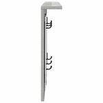 vidaXL Porte-manteau mural avec étagère Gris béton 85 x 10 x 45 cm