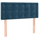 vidaXL Tête de lit Bleu foncé 90x5x78/88 cm Velours