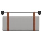 vidaXL Tête de lit suspendue Gris nuage PU antique
