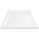 vidaXL Receveur de douche rectangulaire ABS Blanc 70x100 cm