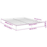 vidaXL Cadre de lit sans matelas chêne sonoma 180x200 cm