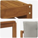 vidaXL Ensemble de canapés d'extérieur 10 Pièces Gris Naturel et Clair