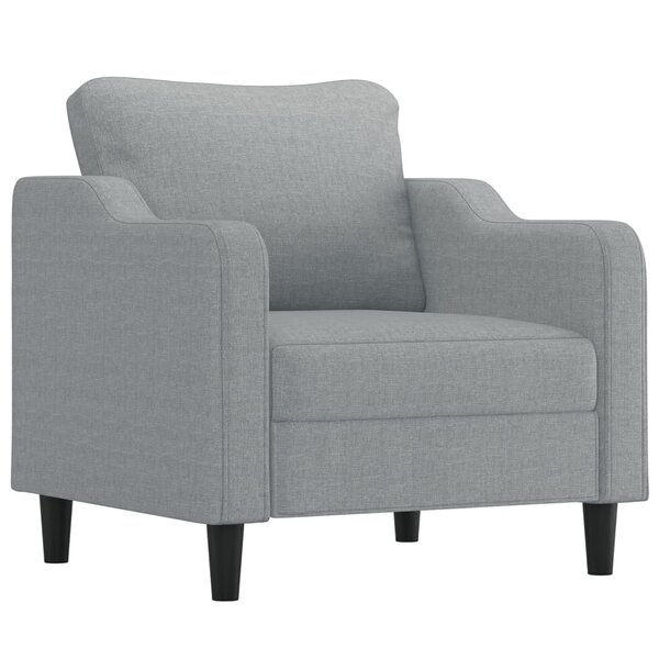 vidaXL Fauteuil Gris clair 60 cm Tissu