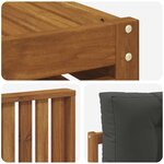 vidaXL Ensemble de canapés d'extérieur 10 Pièces Naturel et Anthracite