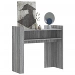 vidaXL Table console sonoma gris 100x35x90 cm bois d'ingénierie
