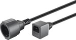 Câble d'alimentation Goobay CEE 7/7 F vers C14 (prise schuko) 20cm (Noir)
