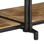 vidaXL Meuble TV 200x42x40 cm bois massif de manguier brut