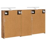 vidaXL Ensemble de Meubles de Salle de Bain 3 Pièces 116 x 16 x 62 5 cm